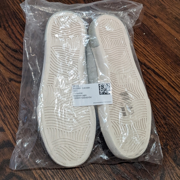 H&M - suede sneakers mint green euc - Picture 8 of 10